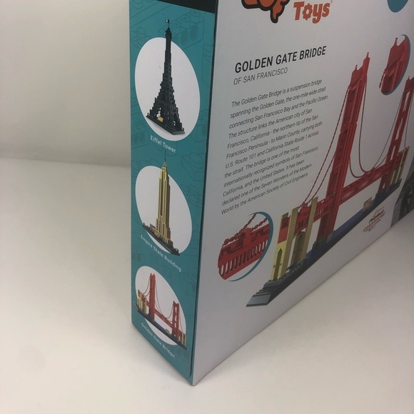 Golden Bridge Fat Brain Toys Brain Bricks Landmark Golden Bridge (San Francisco) - Picture 5 of 13